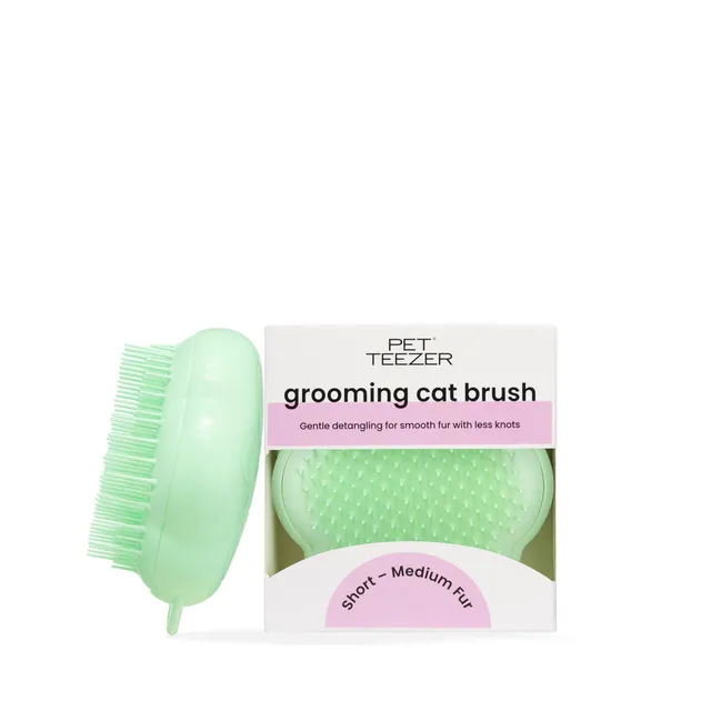 tangle-teezer-pet-teezer-cat-vert-brosse-de-toilettage-pour-chatons-et-chats-poi image 1