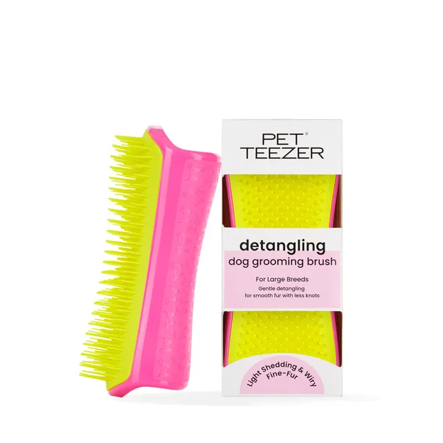 tangle-teezer-pet-teezer-large-brosse-d-m-lante-de-toilettage-pour-chien-double- image 1