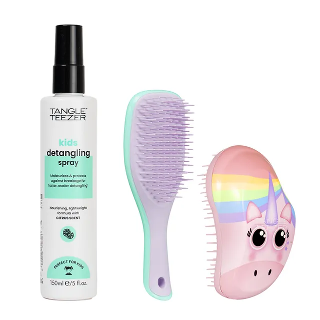 tangle-teezer-ultimate-kids-bundle-kit-mini-ultimate-detangler-enfants-et-adulte image 1