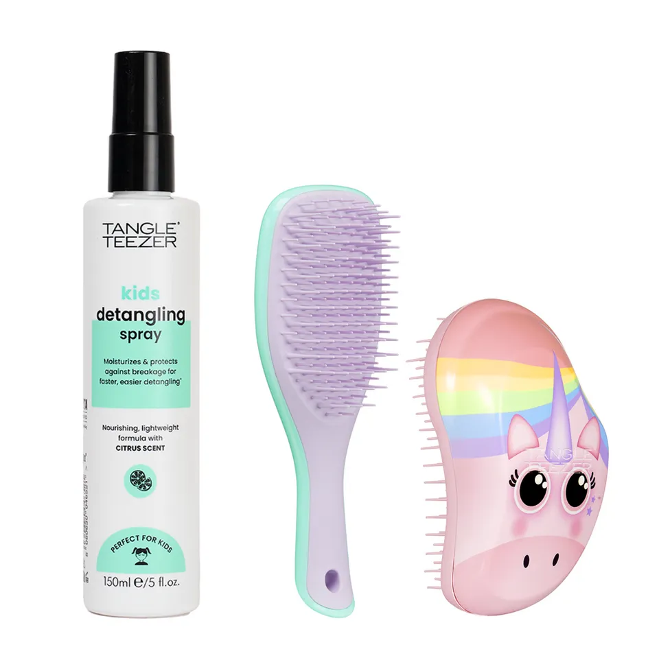 tangle-teezer-ultimate-kids-bundle-kit-mini-ultimate-detangler-enfants-et-adulte image 1
