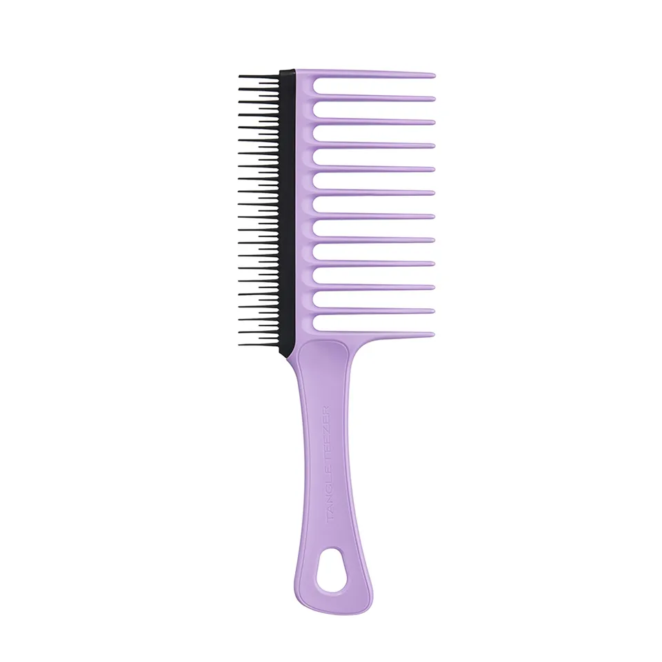 tangle-teezer-wide-tooth-peigne-double-face-pour-cheveux-boucl-s-et-cr-pus-3c-4c image 1