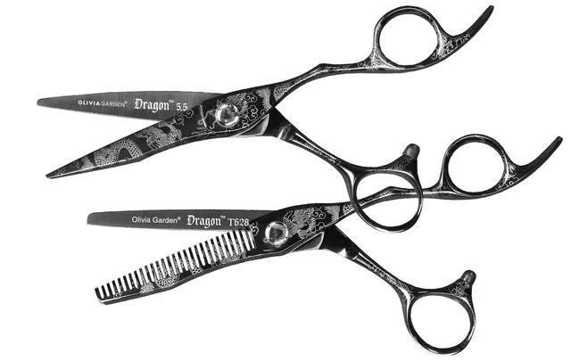 olivia-garden-dragon-shears-ciseaux-de-coiffure-en-acier-japonais-titane-avec-la image 1