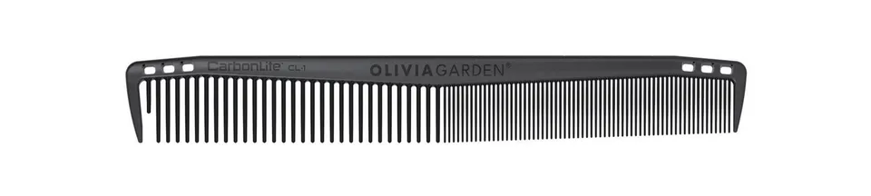olivia-garden-carbonlite-peigne-de-coupe-carbone-7-anti-statique-dents-arrondies image 1