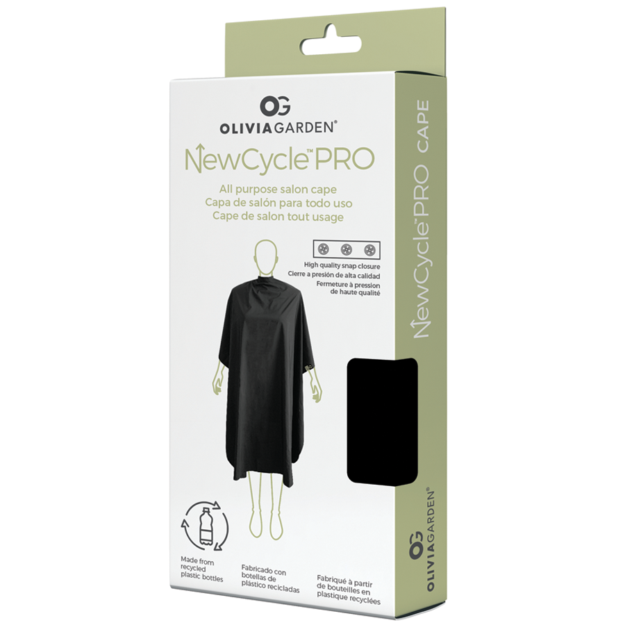 olivia-garden-newcyclepro-cape-de-coiffure-en-polyester-recycl-noire-taille-uniq image 4
