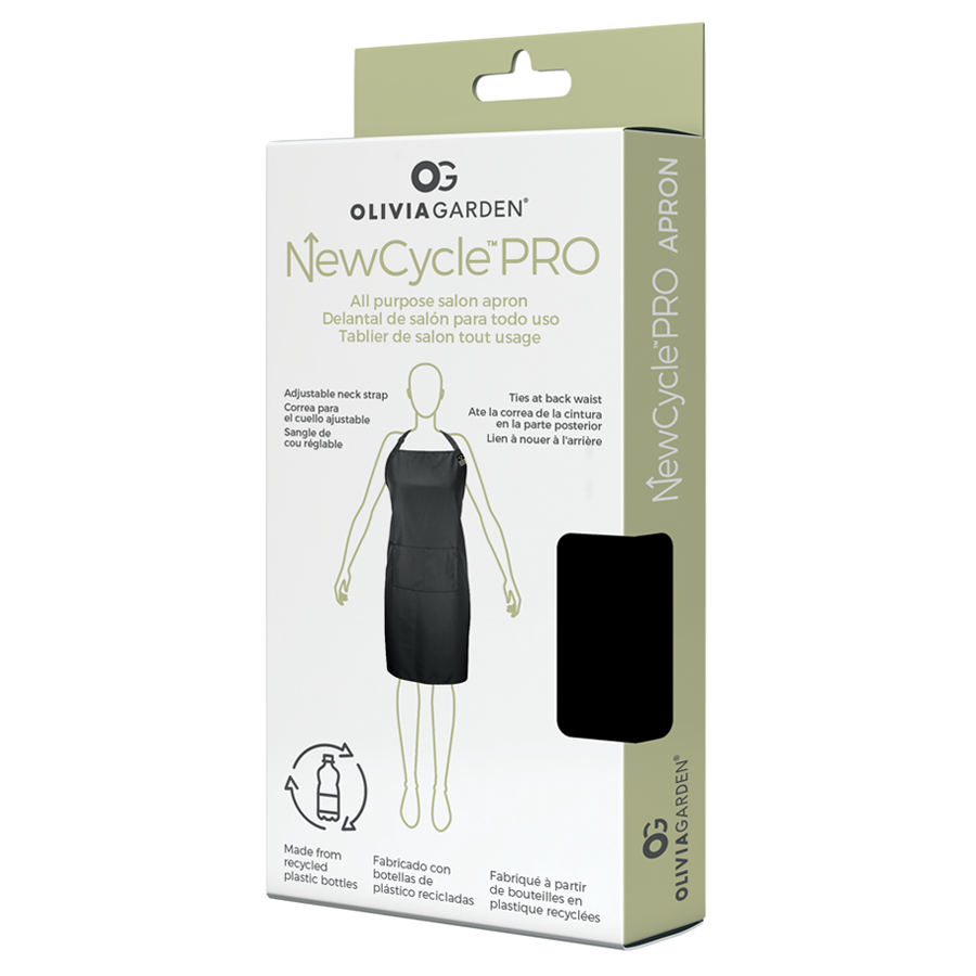 olivia-garden-newcyclepro-tablier-de-coiffure-noir-en-polyester-100-recycl-imper image 6