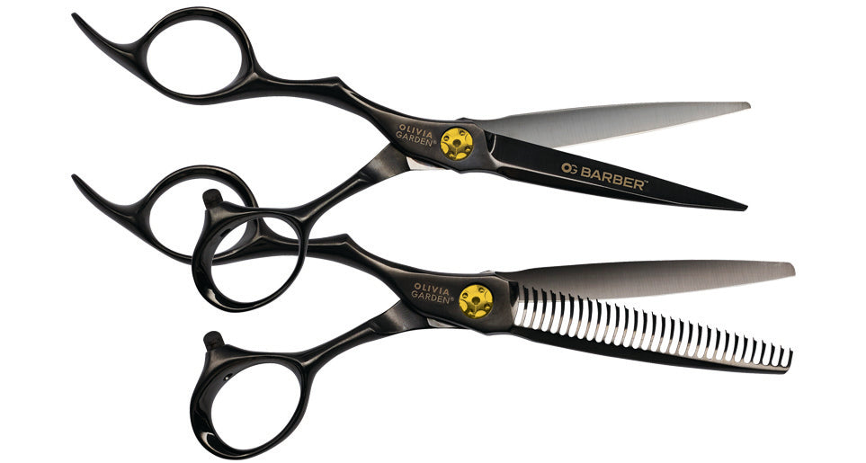 olivia-garden-og-barber-shears-ciseaux-de-barbier-titane-mat-avec-lames-convexes image 4