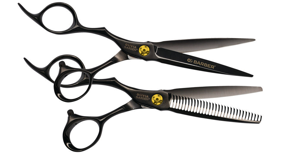 olivia-garden-og-barber-shears-ciseaux-de-barbier-titane-mat-avec-lames-convexes image 5