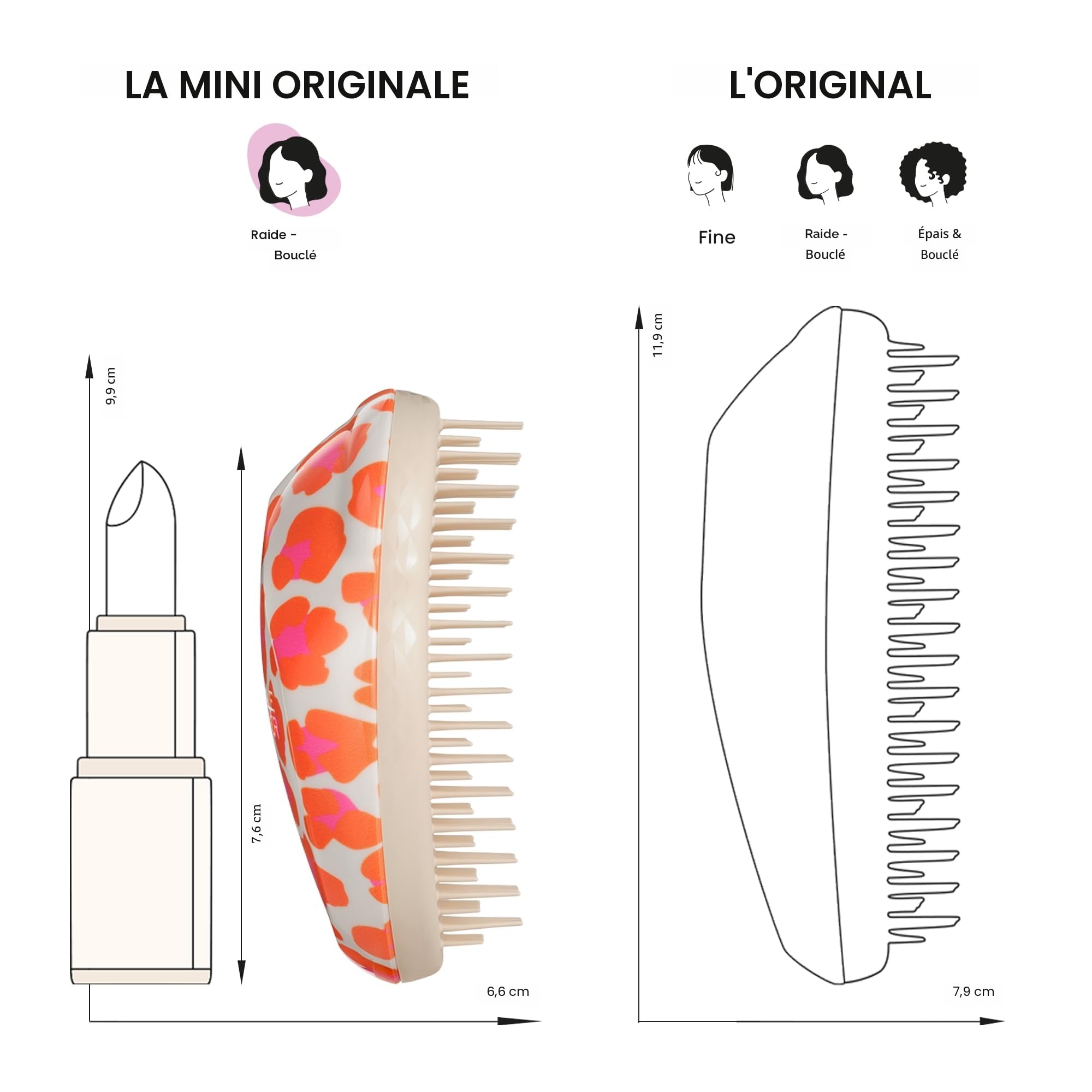 tangle-teezer-original-mini-mini-brosse-d-m-lante-format-poche-enfants-et-voyage image 8