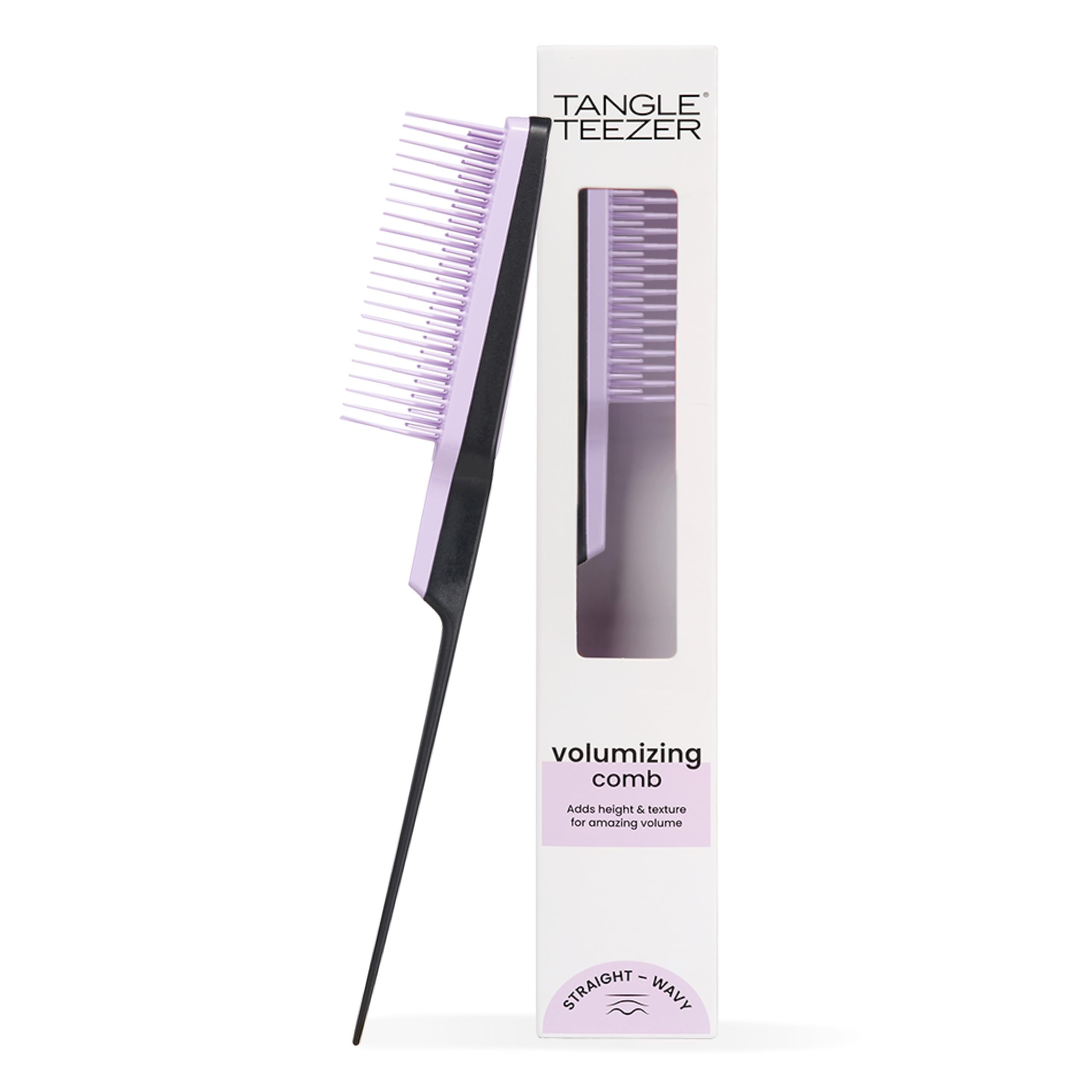 tangle-teezer-ultimate-volumizer-noir-et-lilas-brosse-coiffer-avec-peigne-cr-per image 1