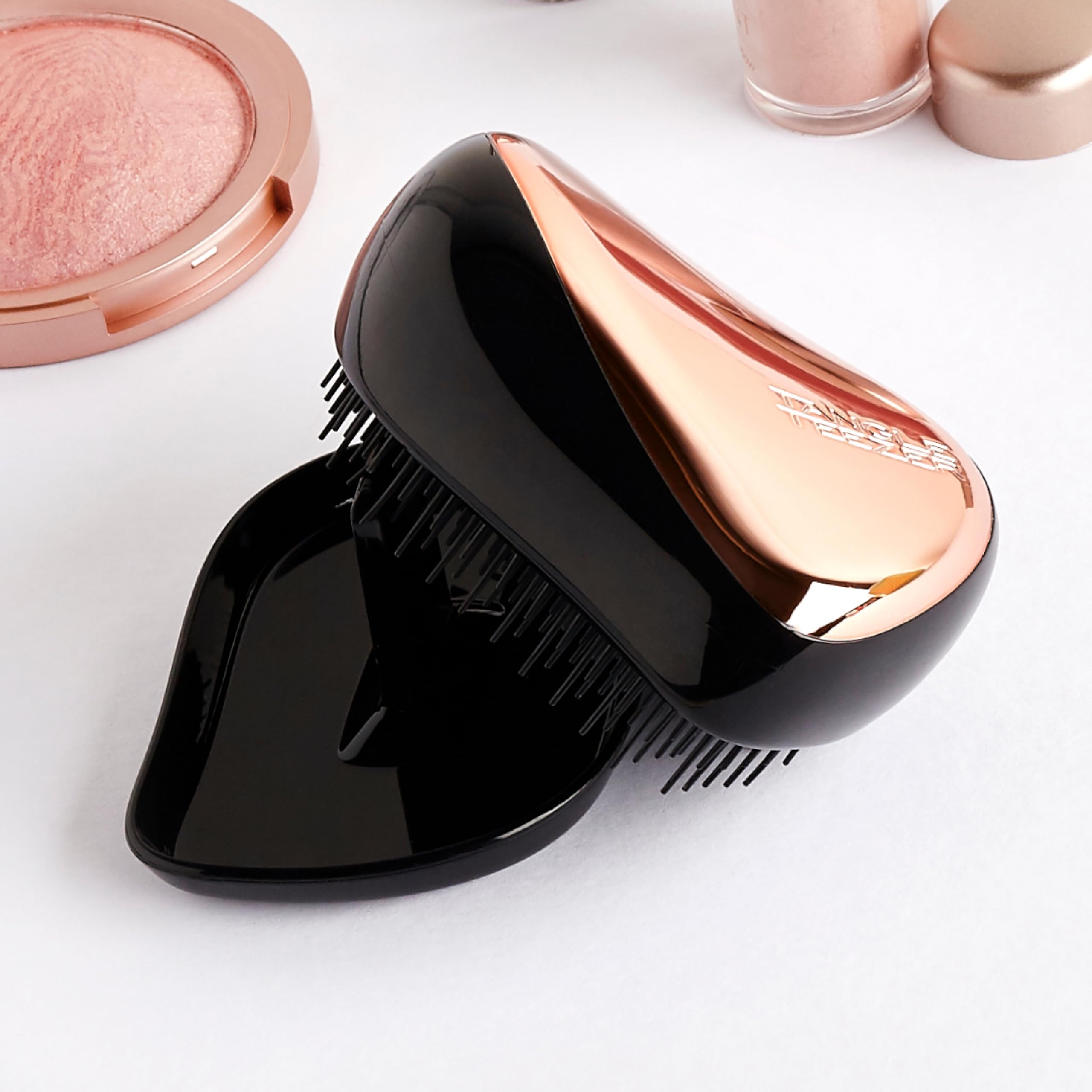 tangle-teezer-compact-styler-noir-et-or-rose-brosse-d-m-lante-de-voyage-avec-cou image 5