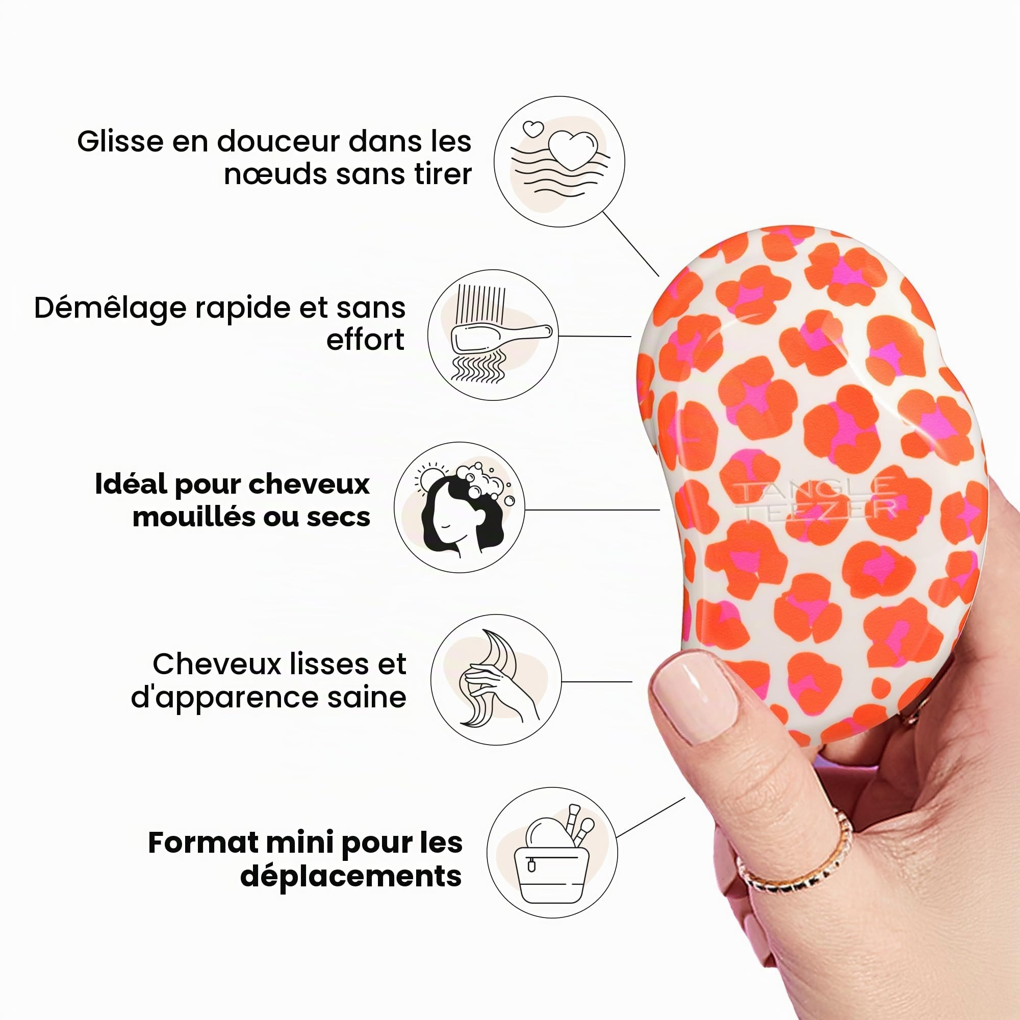 tangle-teezer-original-mini-mini-brosse-d-m-lante-format-poche-enfants-et-voyage image 5