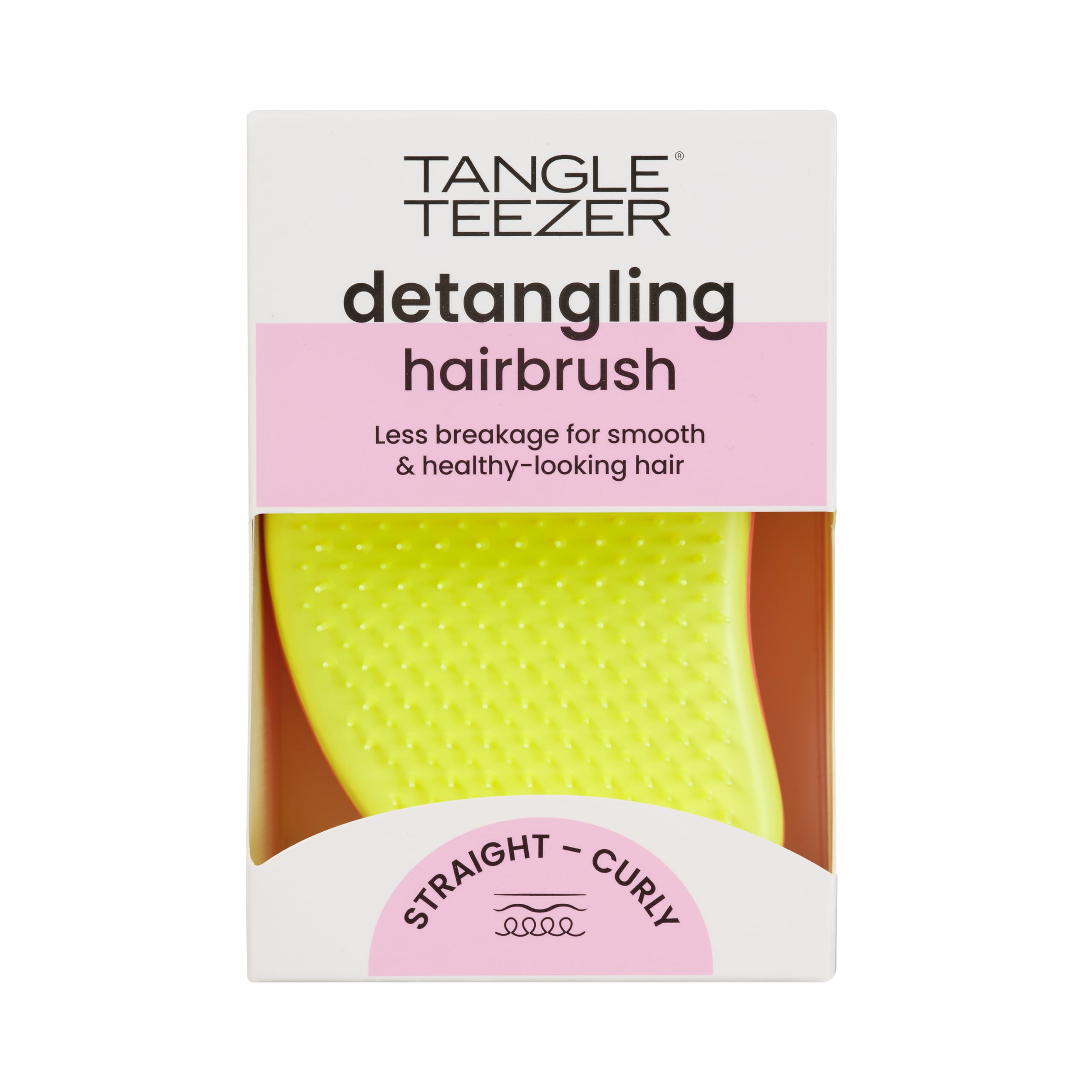 tangle-teezer-original-brosse-d-m-lante-compacte-salmon-pink-hyper-yellow-d-m-la image 3