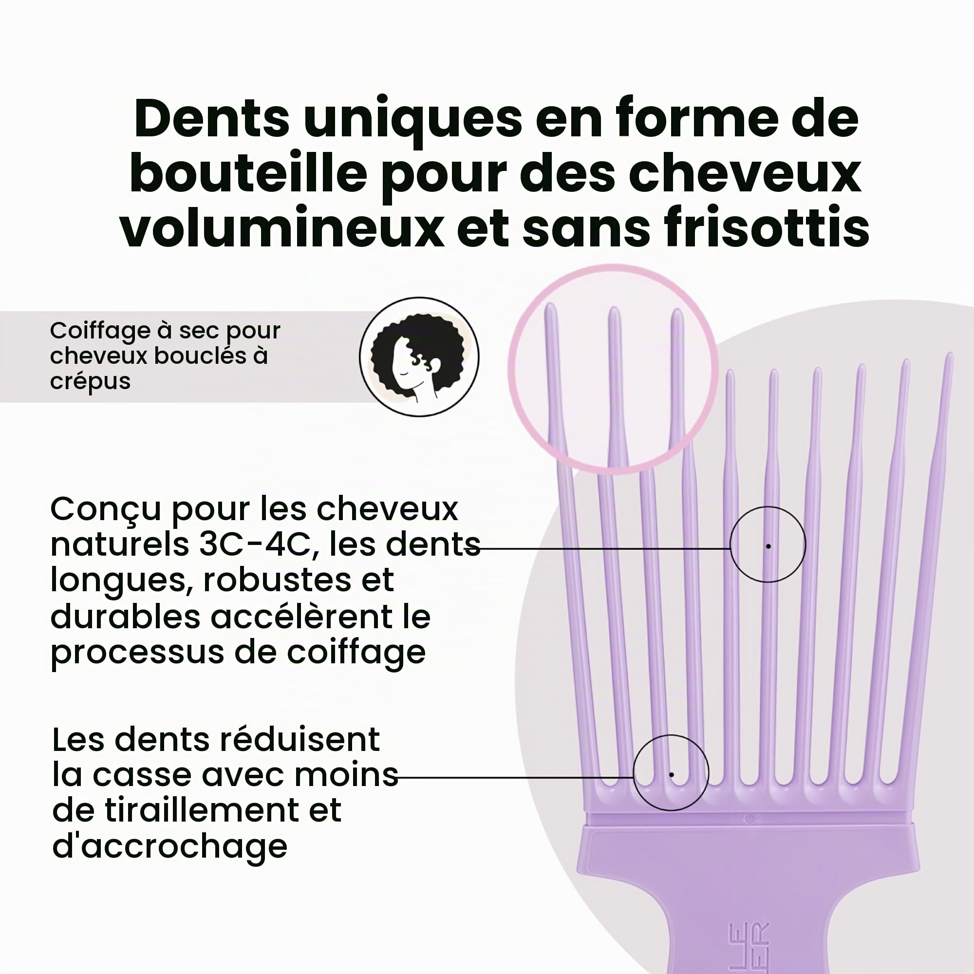 tangle-teezer-hair-pick-pic-cheveux-volume-pour-cheveux-cr-pus-afro-et-textur-s- image 2