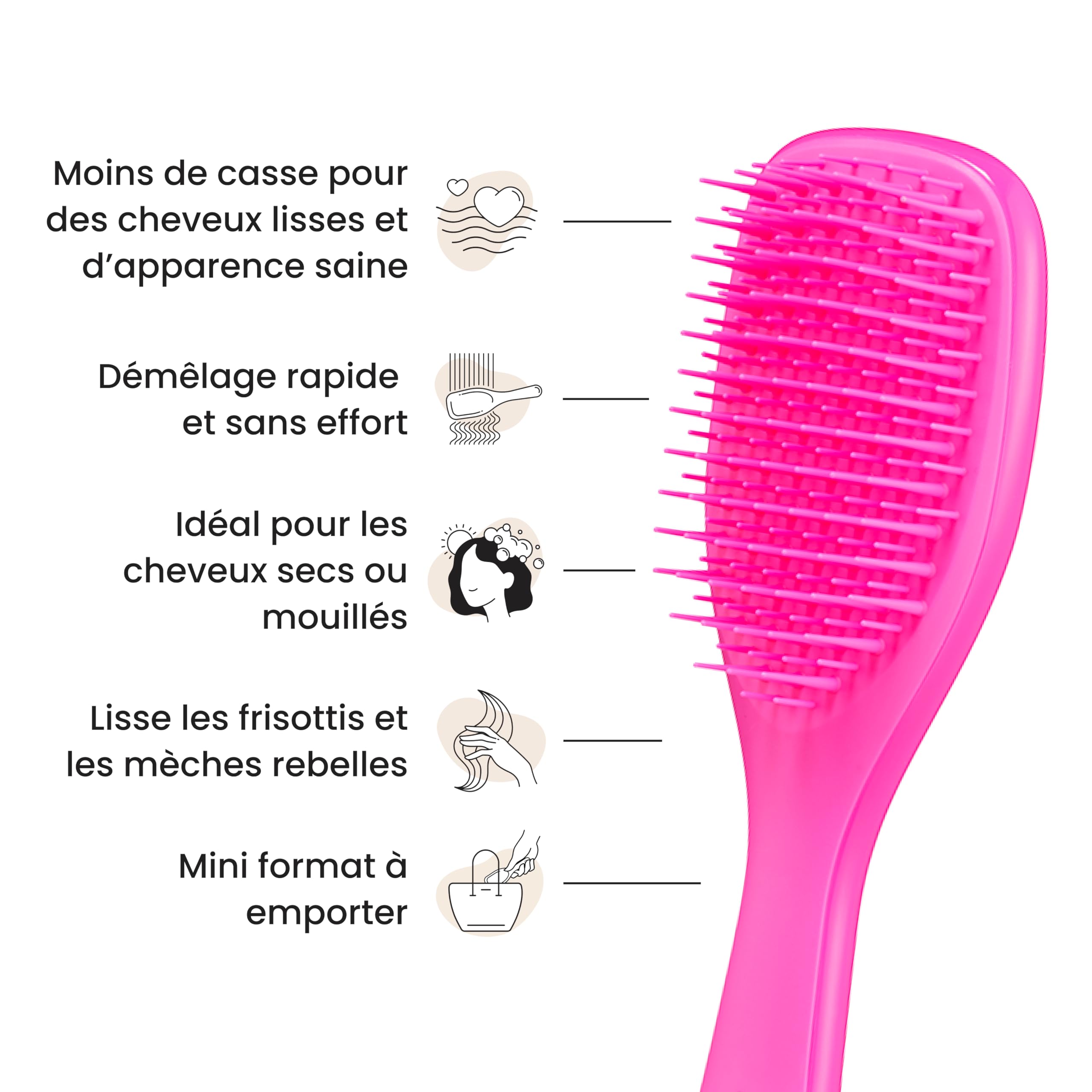 tangle-teezer-mini-ultimate-detangler-rose-d-fil-mini-brosse-d-m-lante-pour-chev image 5