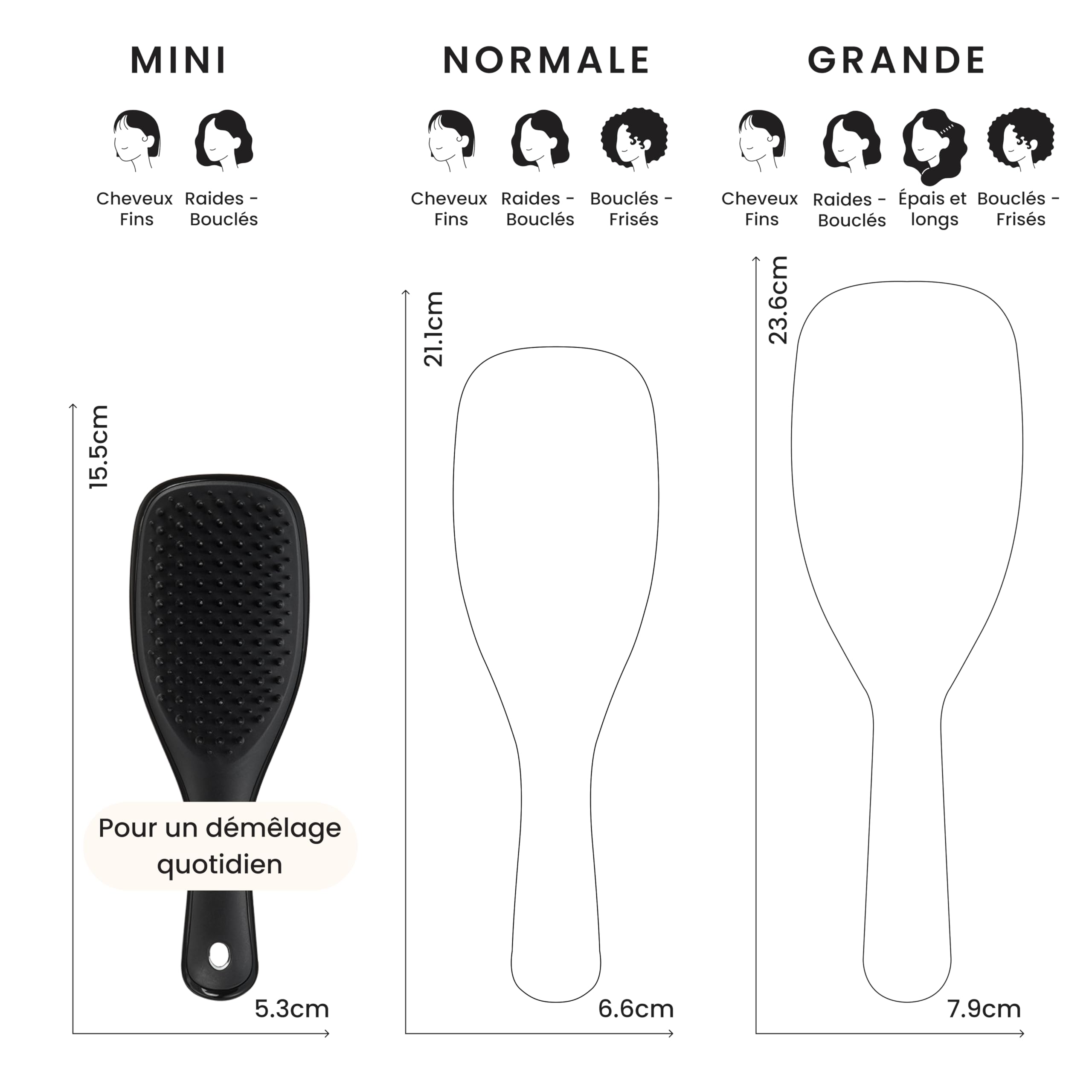 tangle-teezer-mini-ultimate-detangler-noir-mini-brosse-d-m-lante-tous-types-de-c image 3