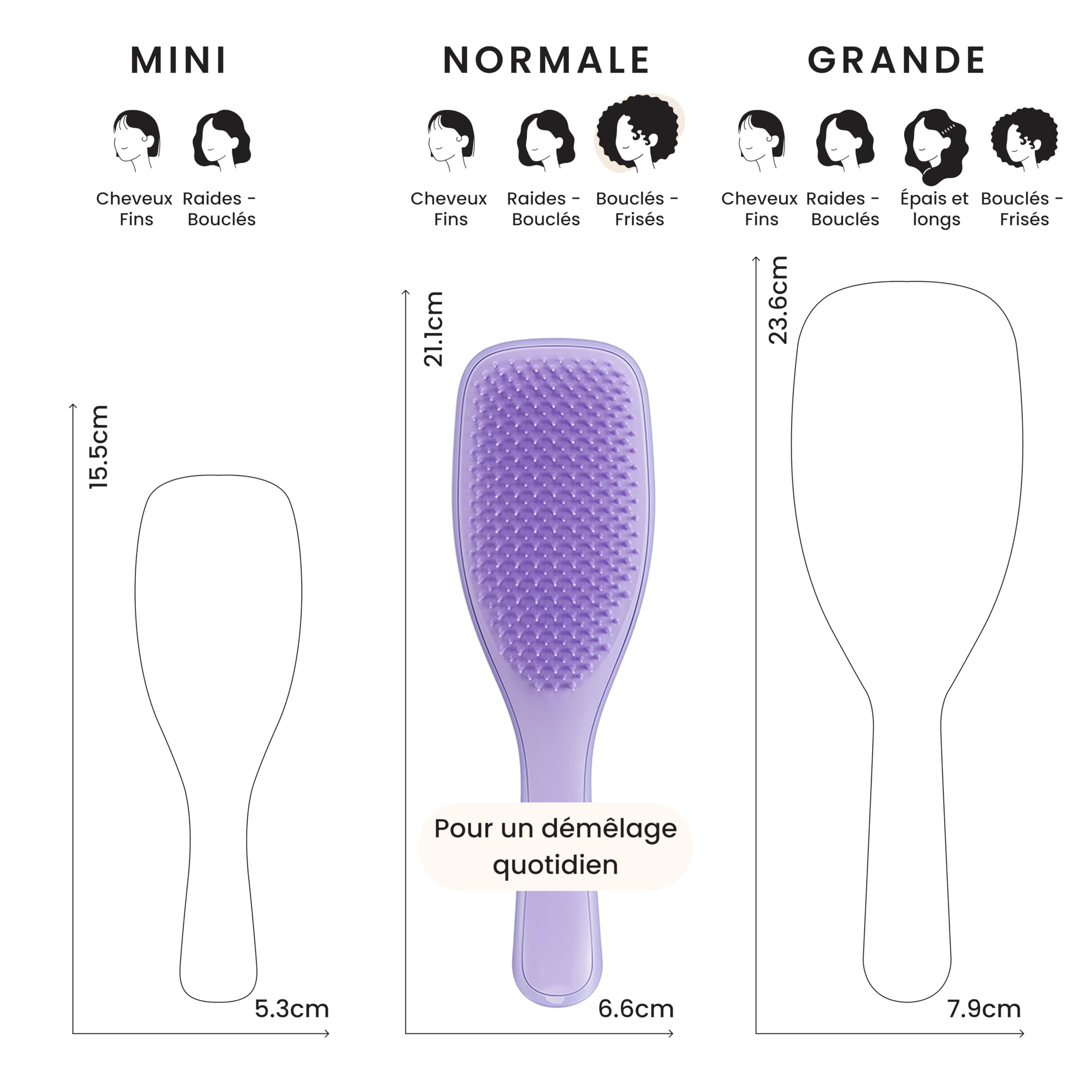 tangle-teezer-ultimate-detangler-naturally-curly-violet-passion-brosse-d-m-lante image 3