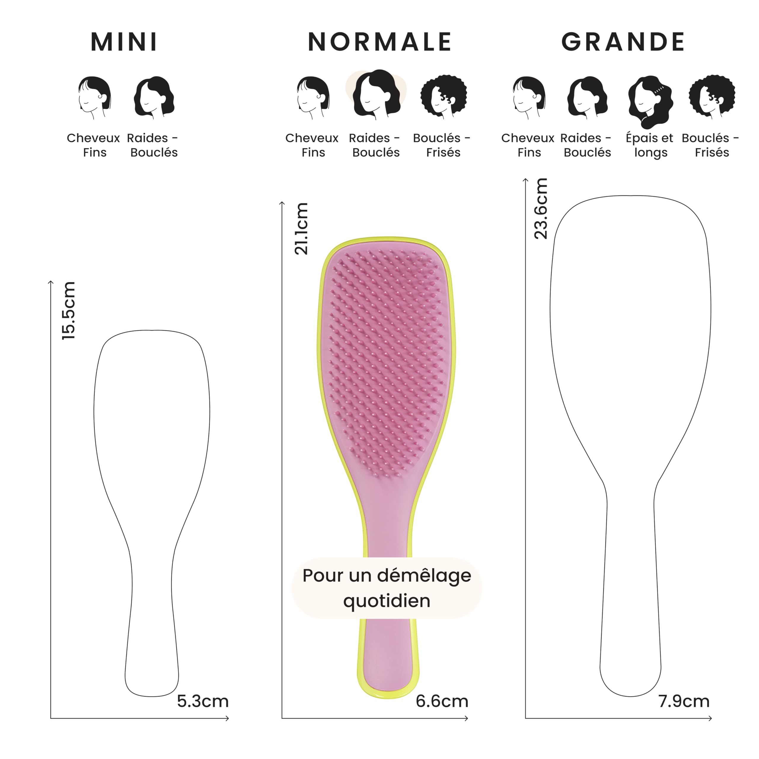 tangle-teezer-ultimate-detangler-brosse-d-m-lante-325-picots-2-niveaux-pour-chev image 3
