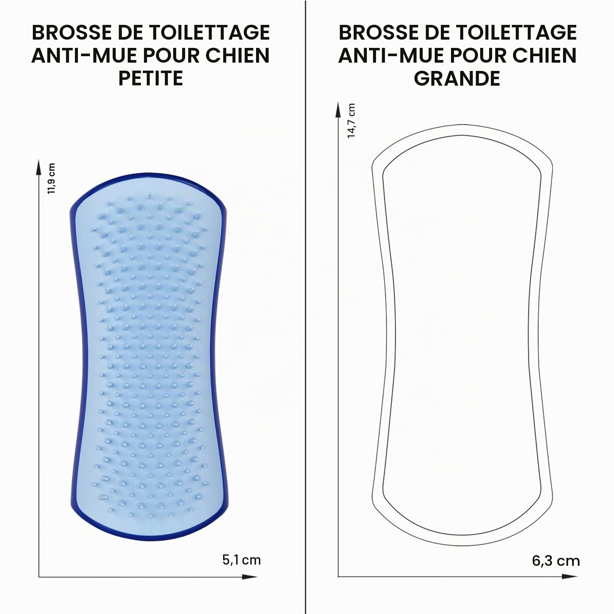 tangle-teezer-pet-teezer-de-shedding-small-bleu-brosse-anti-perte-de-poils-pour- image 6