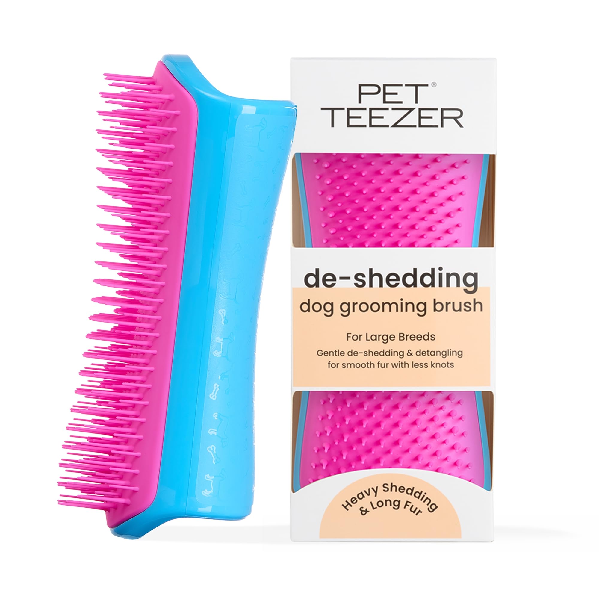 tangle-teezer-pet-teezer-grande-brosse-de-toilettage-pour-chien-picots-deux-nive image 1
