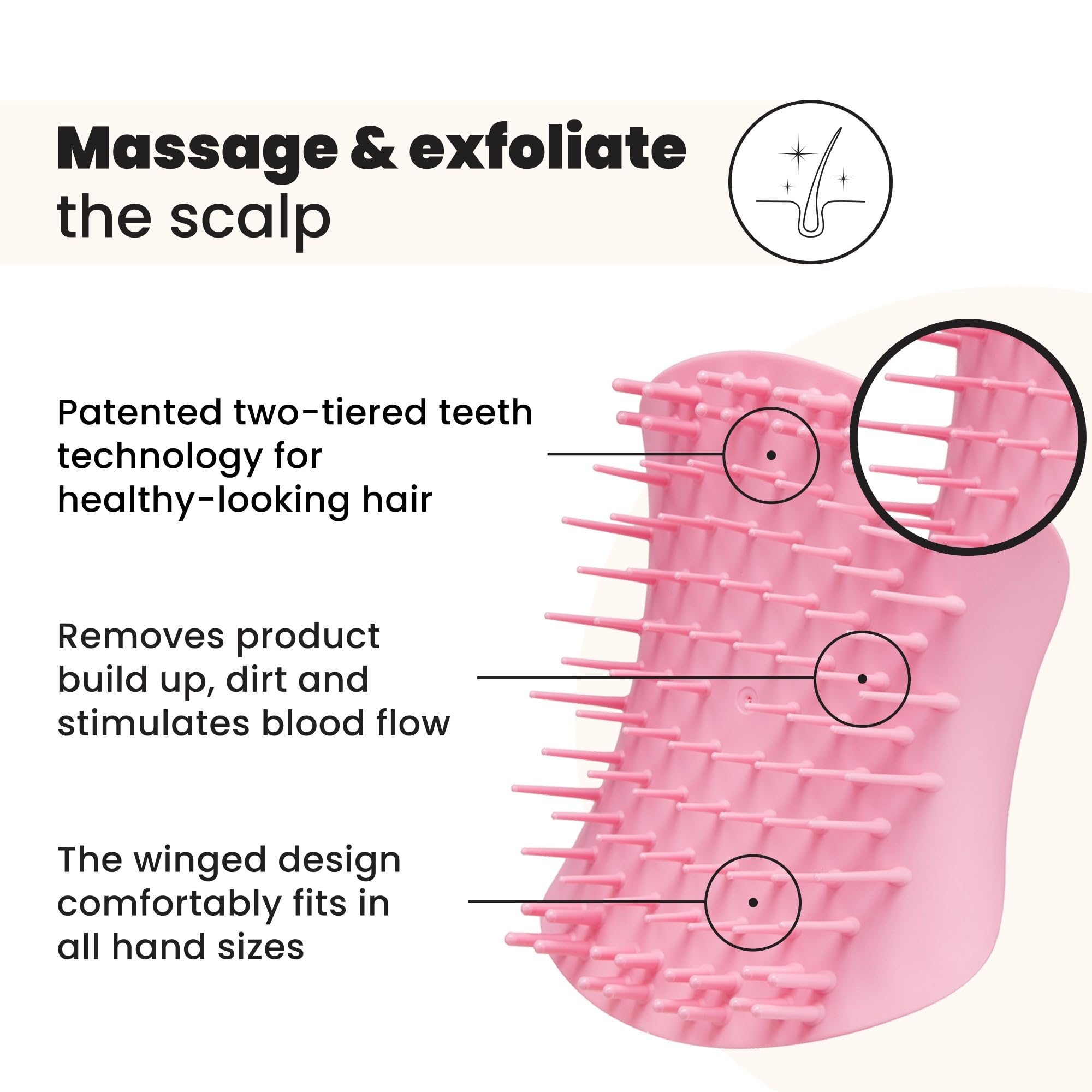 tangle-teezer-the-scalp-exfoliator-massager-brosse-exfoliante-et-masseur-de-cuir image 2