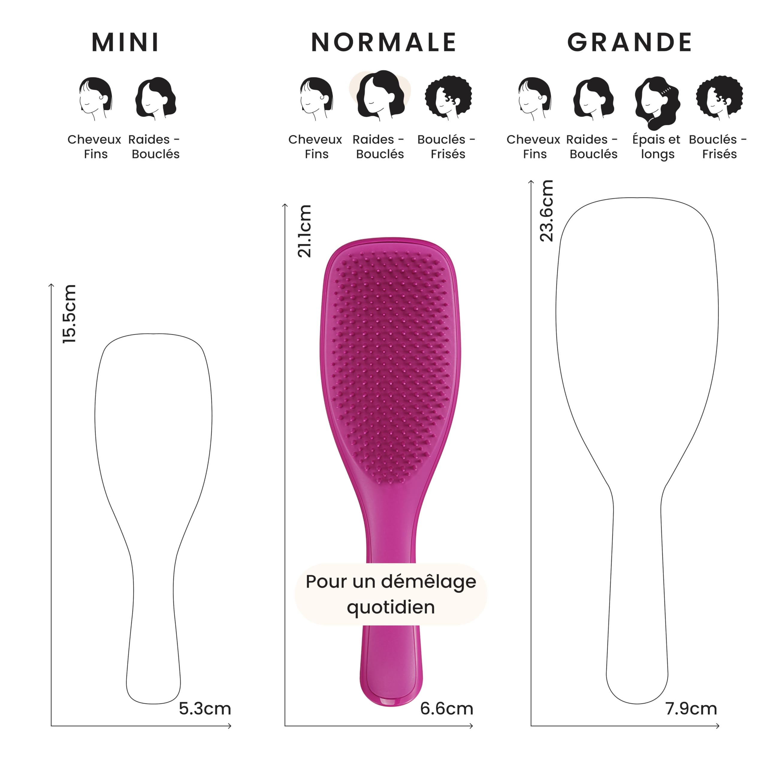 tangle-teezer-ultimate-detangler-brosse-d-m-lante-rose-framboise-lectrique-picot image 3