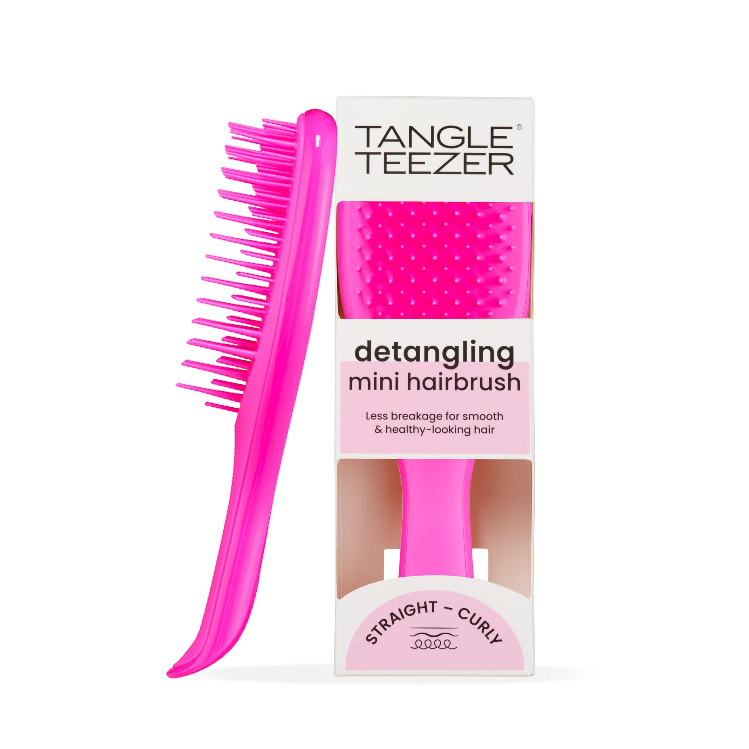 tangle-teezer-mini-ultimate-detangler-rose-d-fil-mini-brosse-d-m-lante-pour-chev image 1
