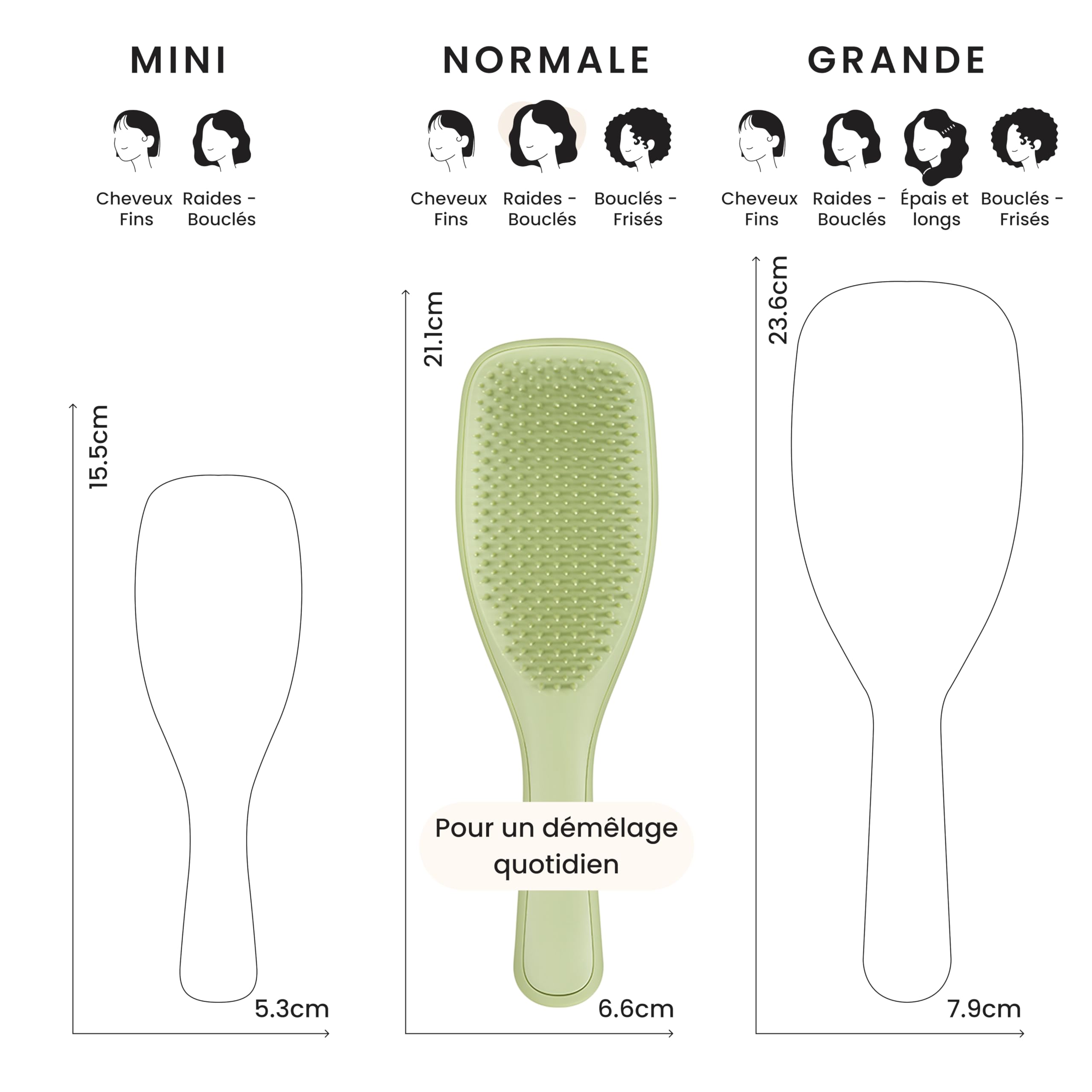 tangle-teezer-ultimate-detangler-brosse-d-m-lante-vert-olive-finition-mate-picot image 3