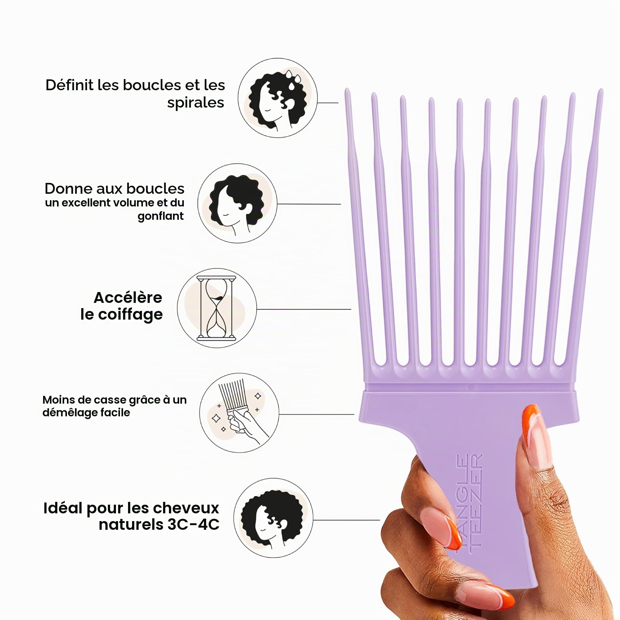 tangle-teezer-hair-pick-pic-cheveux-volume-pour-cheveux-cr-pus-afro-et-textur-s- image 4