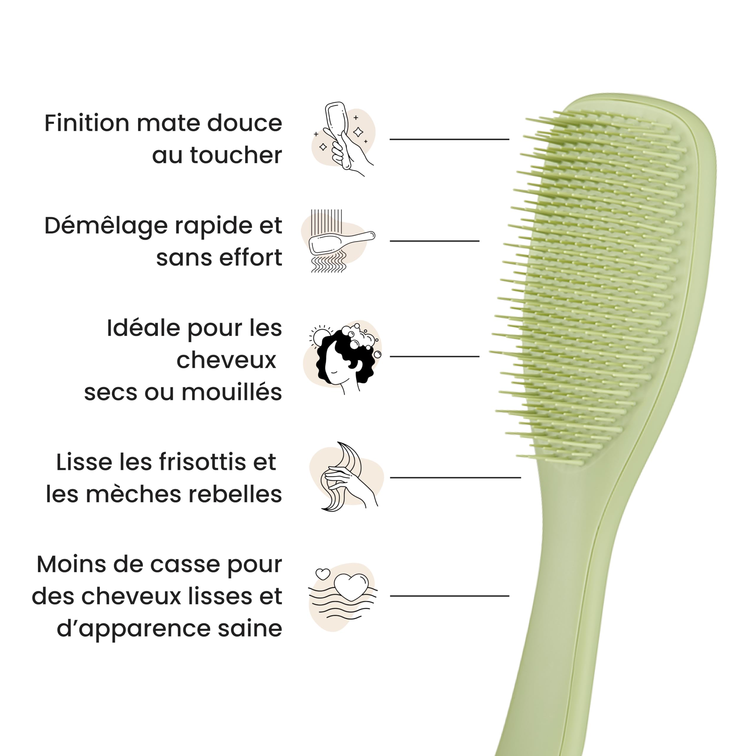tangle-teezer-ultimate-detangler-brosse-d-m-lante-vert-olive-finition-mate-picot image 5