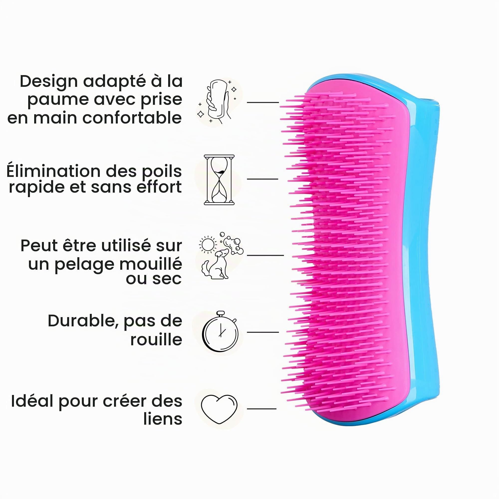 tangle-teezer-pet-teezer-grande-brosse-de-toilettage-pour-chien-picots-deux-nive image 4