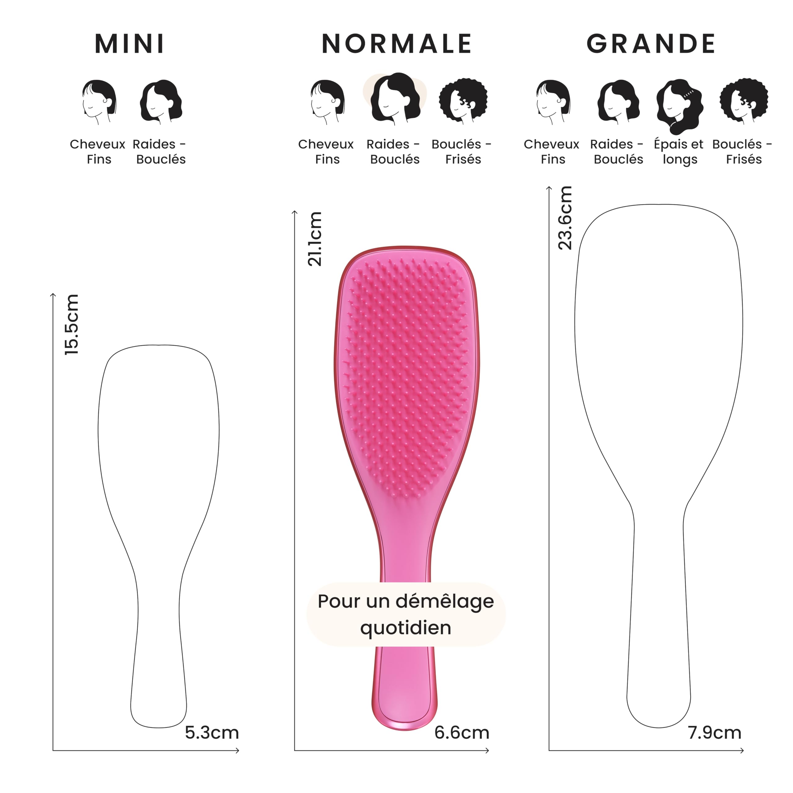 tangle-teezer-ultimate-detangler-afterparty-rose-chrome-brosse-d-m-lante-grande- image 3