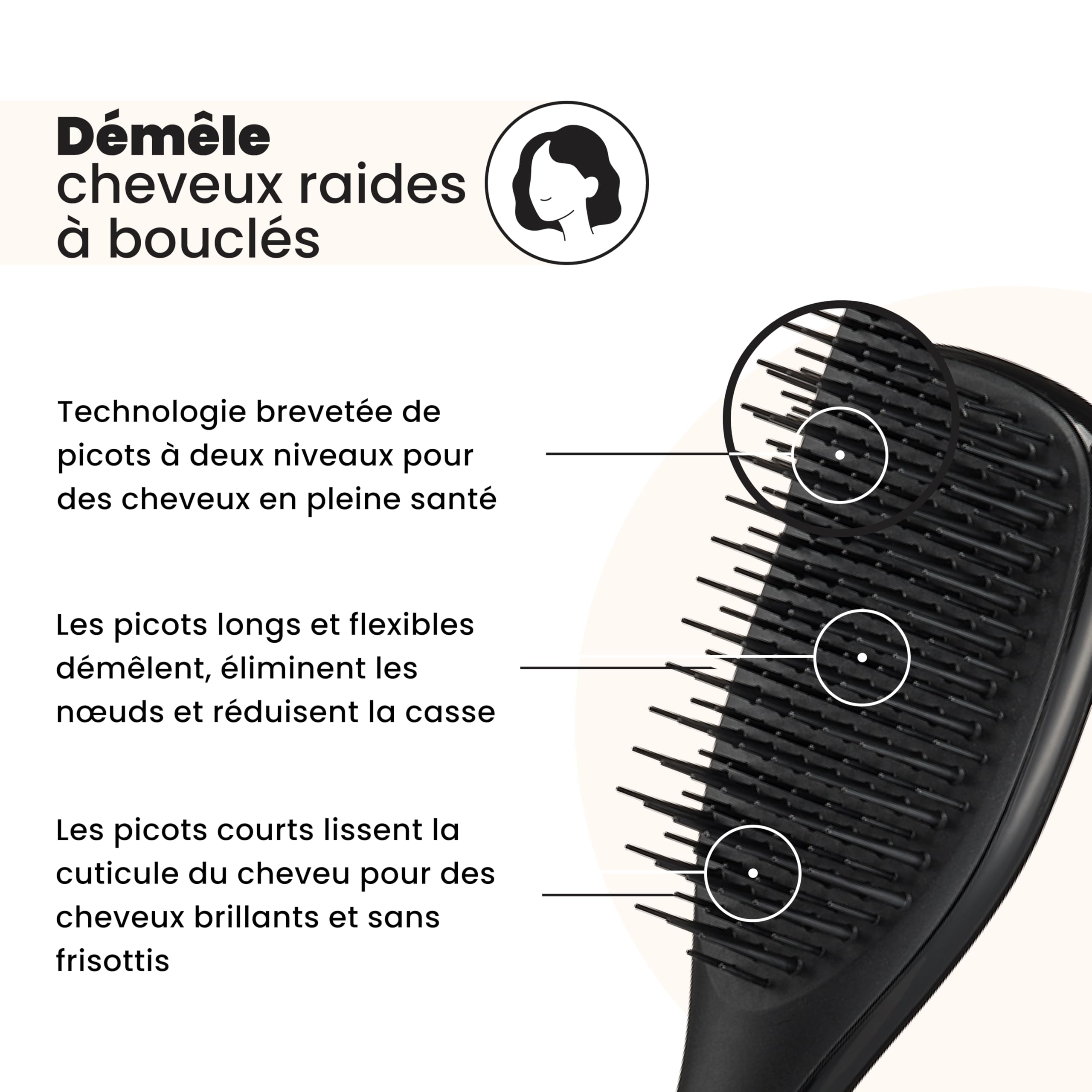 tangle-teezer-mini-ultimate-detangler-noir-mini-brosse-d-m-lante-tous-types-de-c image 2