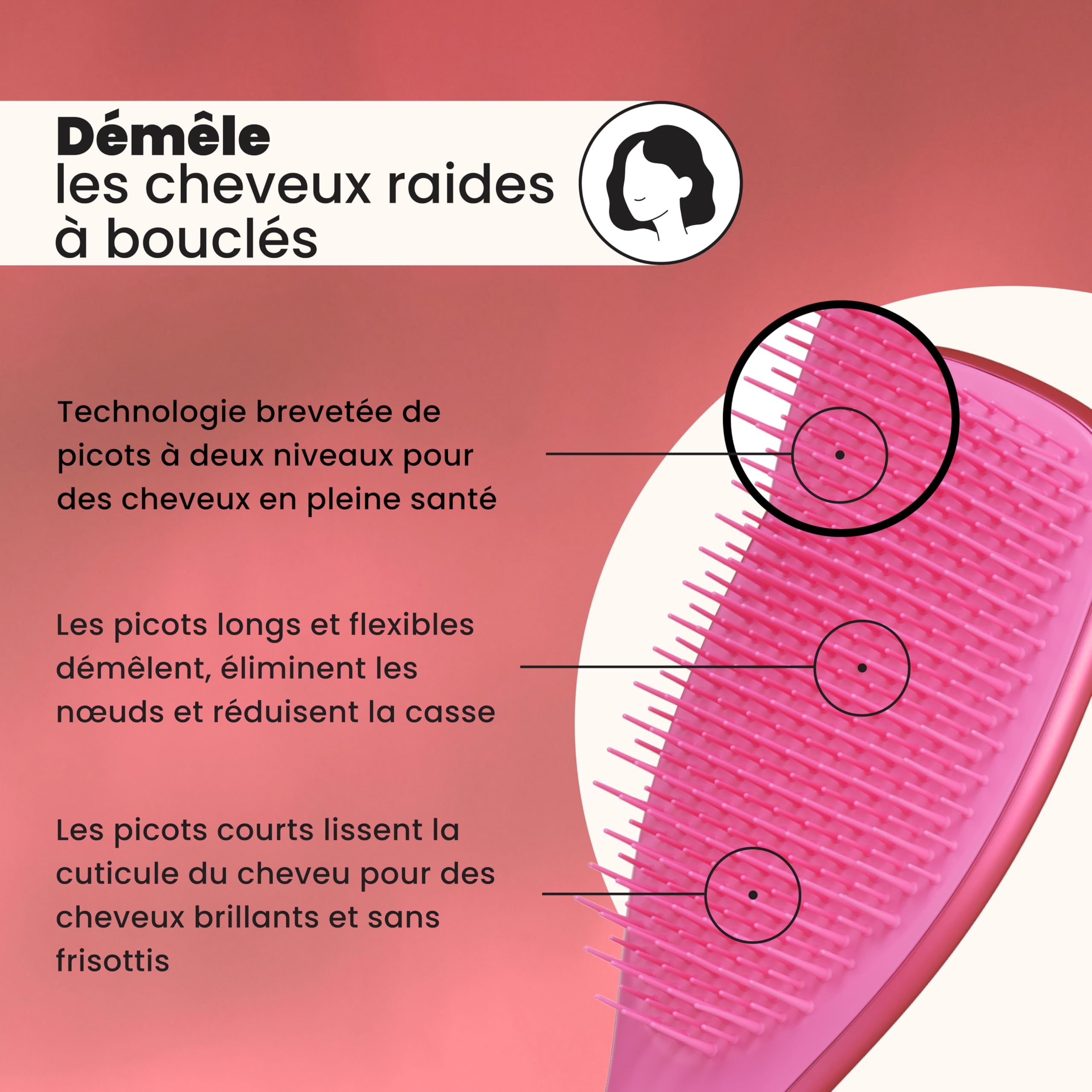 tangle-teezer-ultimate-detangler-afterparty-rose-chrome-brosse-d-m-lante-grande- image 2