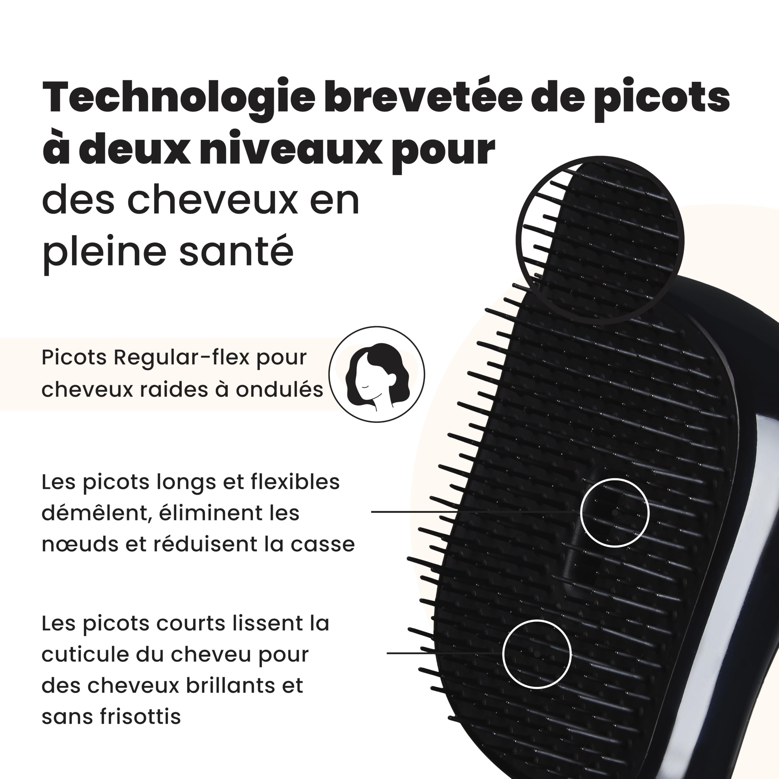 tangle-teezer-compact-styler-noir-et-or-rose-brosse-d-m-lante-de-voyage-avec-cou image 2