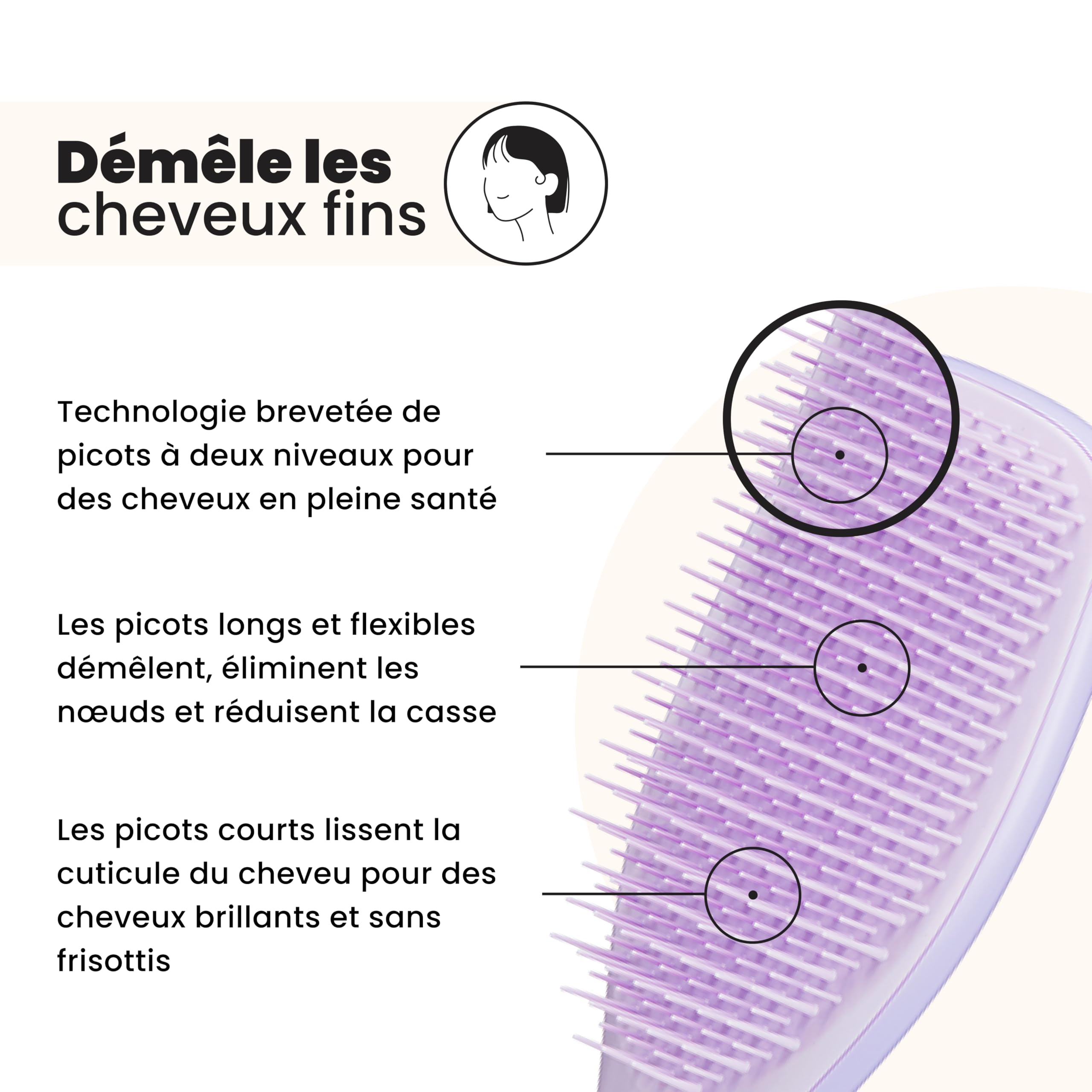 tangle-teezer-ultimate-detangler-fins-et-fragiles-brosse-d-m-lante-pour-cheveux- image 2
