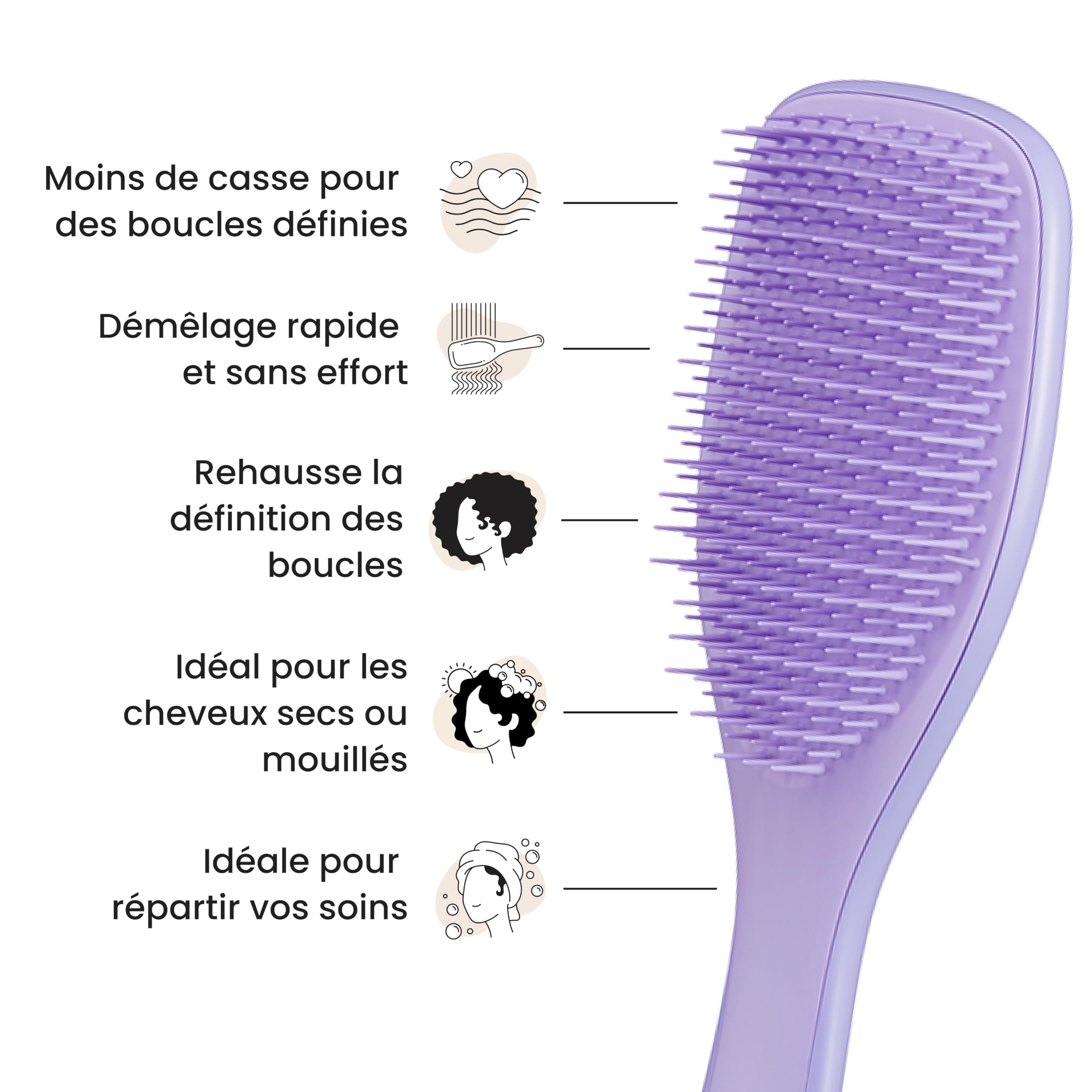 tangle-teezer-ultimate-detangler-naturally-curly-violet-passion-brosse-d-m-lante image 5
