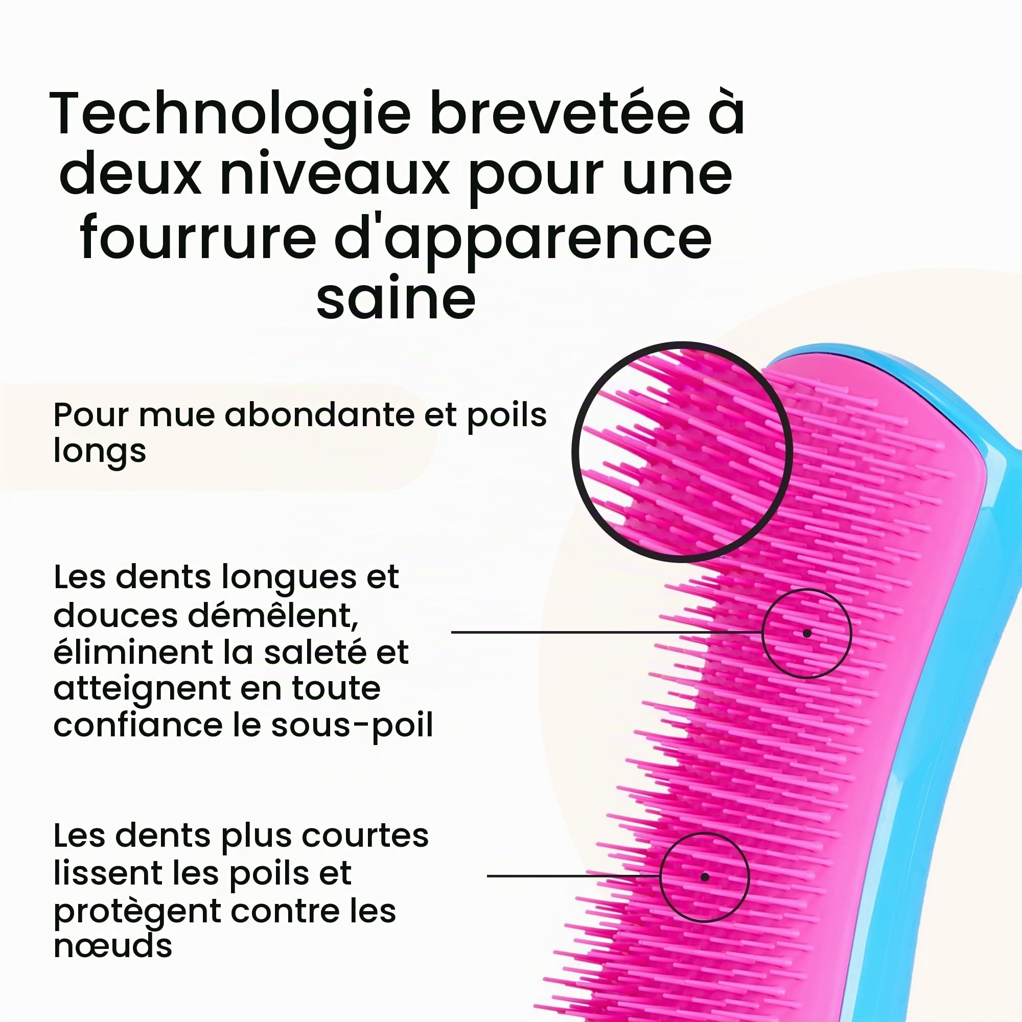 tangle-teezer-pet-teezer-grande-brosse-de-toilettage-pour-chien-picots-deux-nive image 2