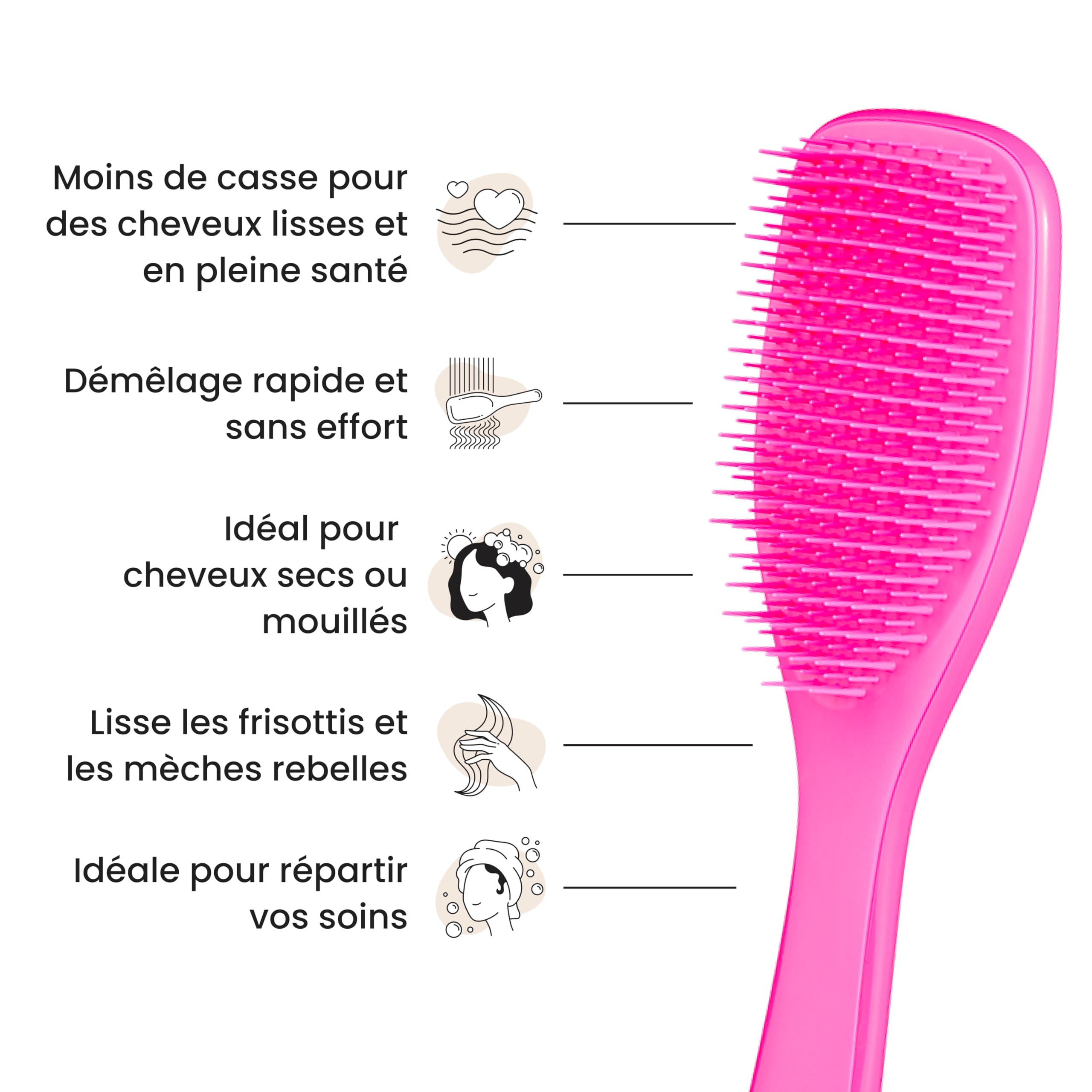 tangle-teezer-ultimate-detangler-rose-d-fil-brosse-d-m-lante-cheveux-secs-et-mou image 5