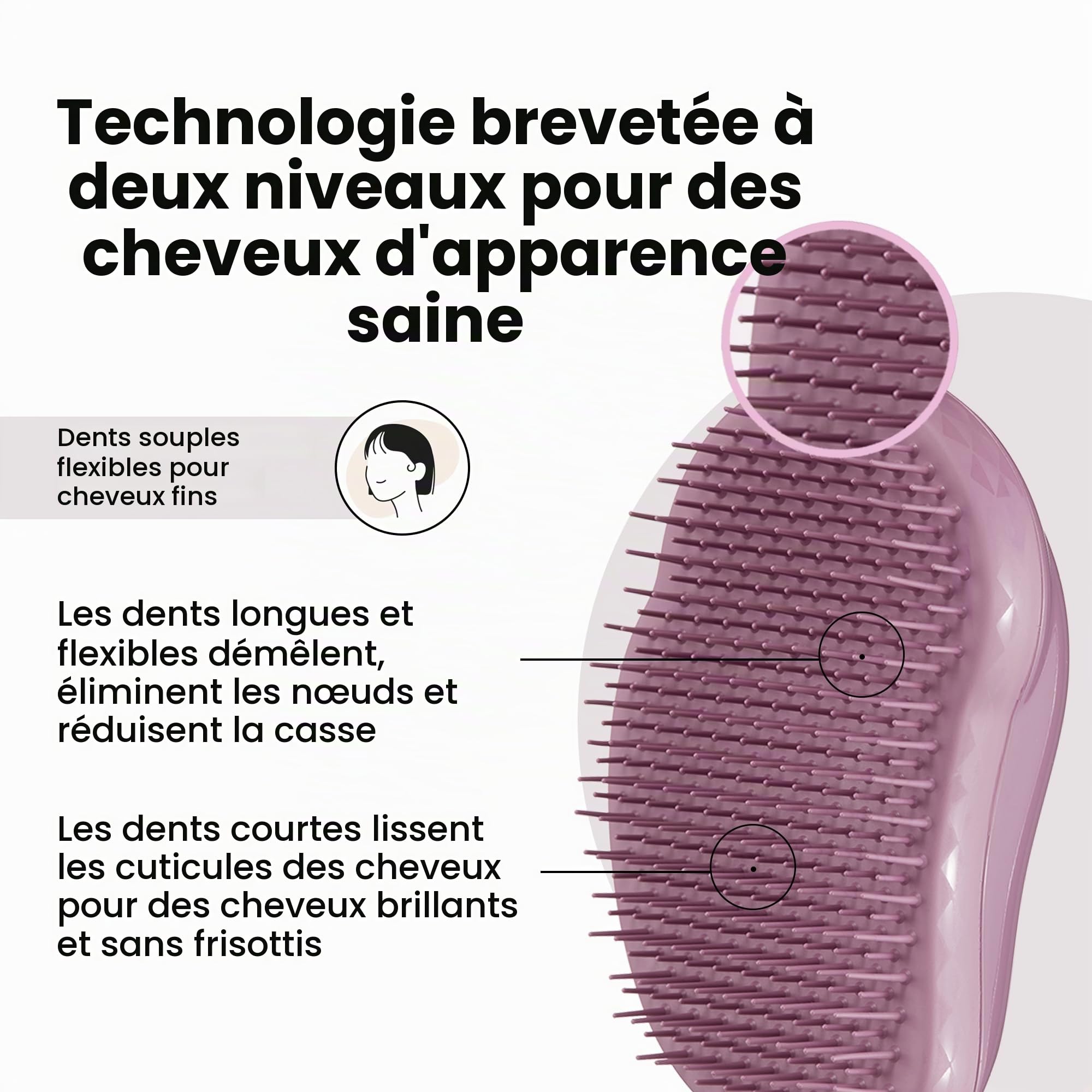 tangle-teezer-fine-fragile-mauve-fonc-brosse-d-m-lante-pour-cheveux-fins-fragile image 2