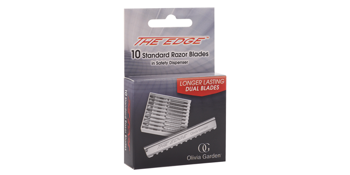 olivia-garden-the-edge-razor-rasoir-de-coiffure-avec-bo-te-de-10-lames-standard- image 2