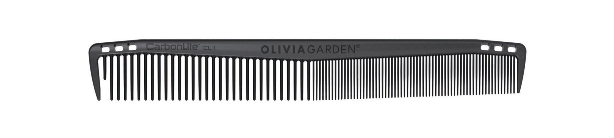 olivia-garden-carbonlite-peigne-de-coupe-carbone-7-anti-statique-dents-arrondies image 1
