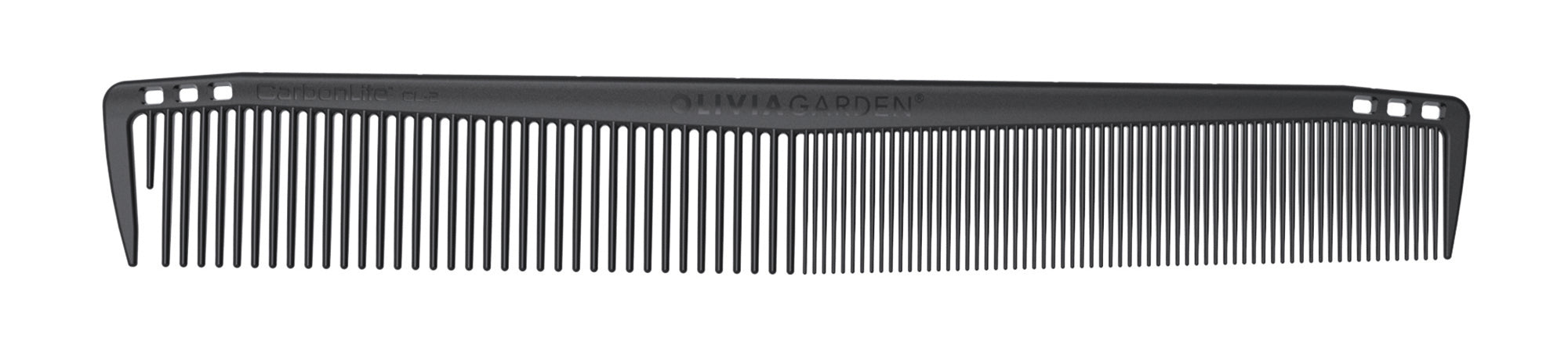 olivia-garden-carbonlite-peigne-de-coupe-carbone-7-anti-statique-dents-arrondies image 2