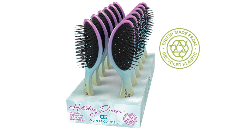 olivia-garden-holiday-dream-brosse-de-voyage-en-plastique-recycl-cadeau-coiffure image 2